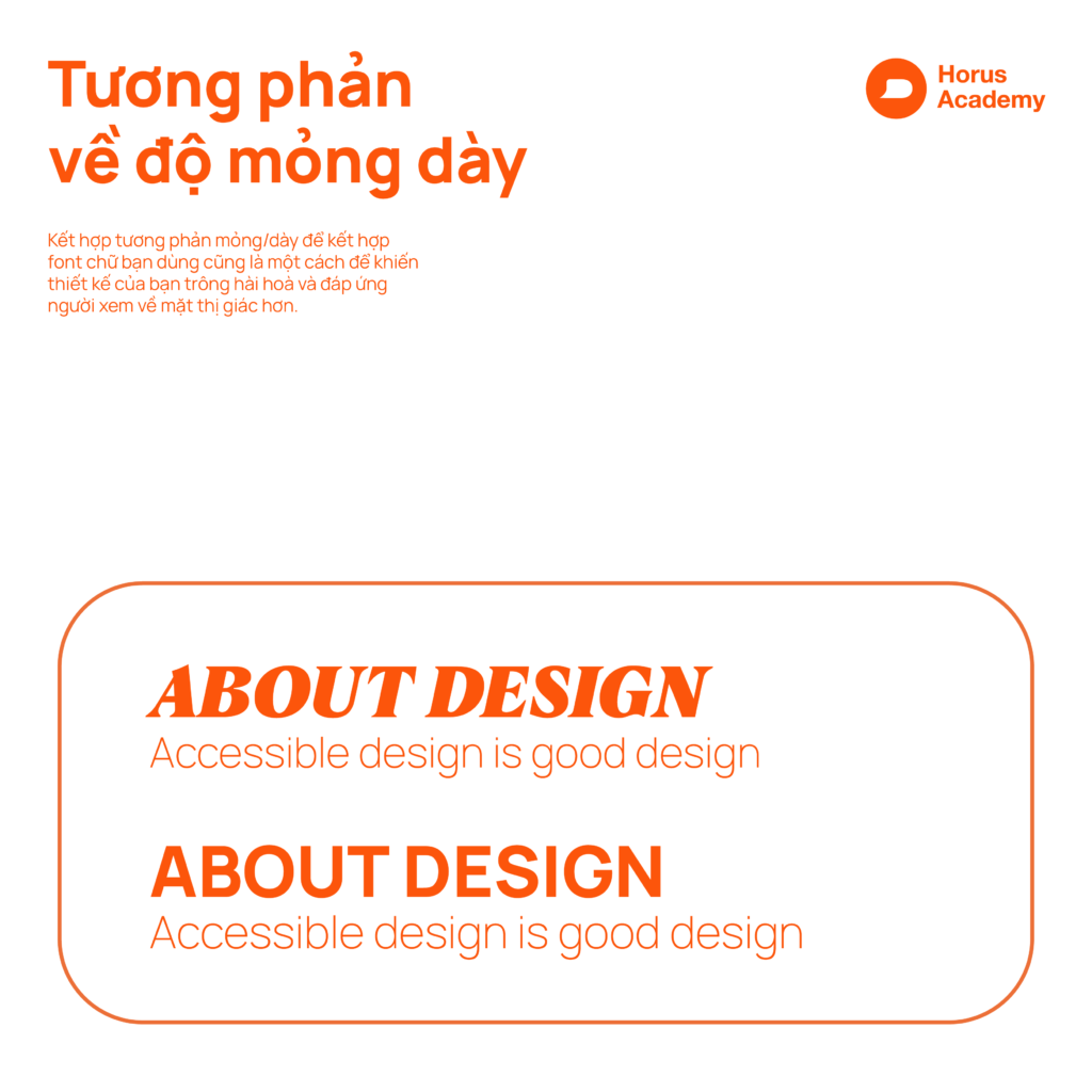 kết hợp font chữ trong thiết kế